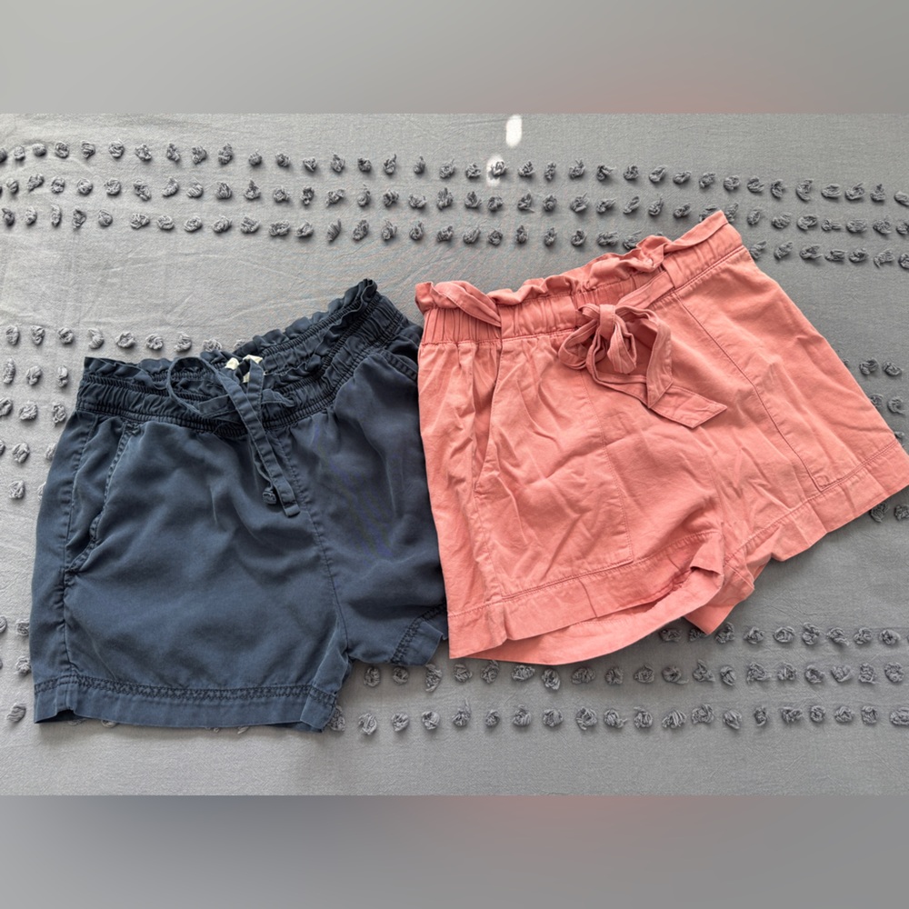C&C California High Waist Shorts - Navy and Coral